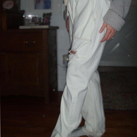 Free People White & Cream One Teaspoon Jeans – Size M – Like New - Picture 1 of 7